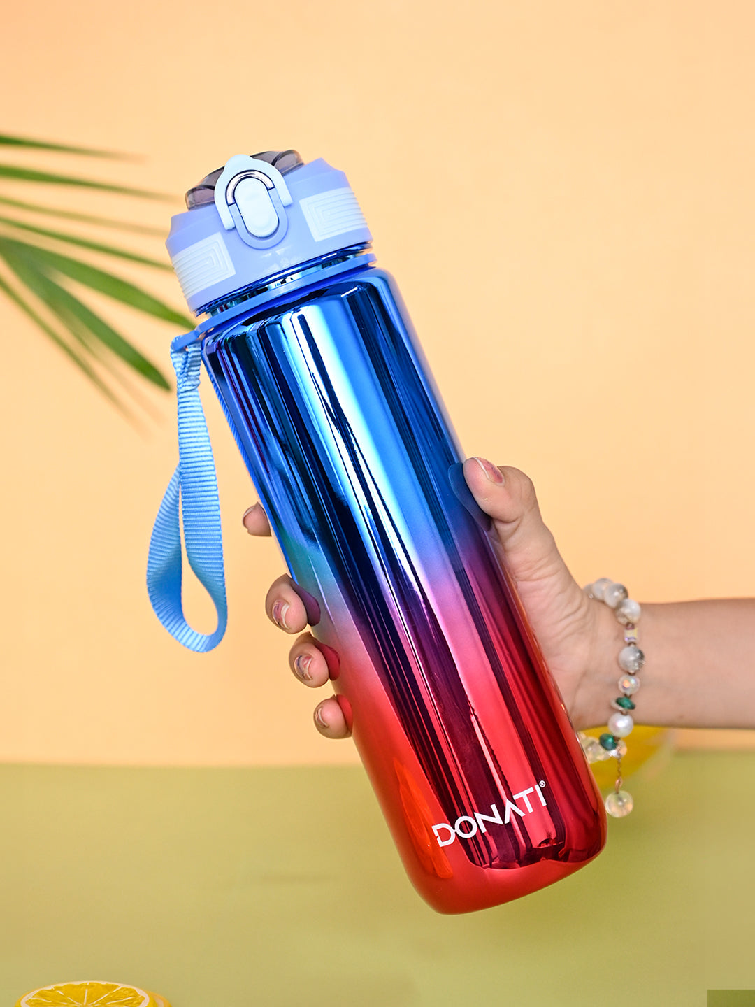 Donati Travel Bottle 1000ML - Pink & Blue Plastic Glossy Finish - MARKET99