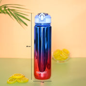 Donati Travel Bottle 1000ML - Pink & Blue Plastic Glossy Finish