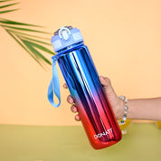 Donati Travel Bottle 1000ML - Pink & Blue Plastic Glossy Finish