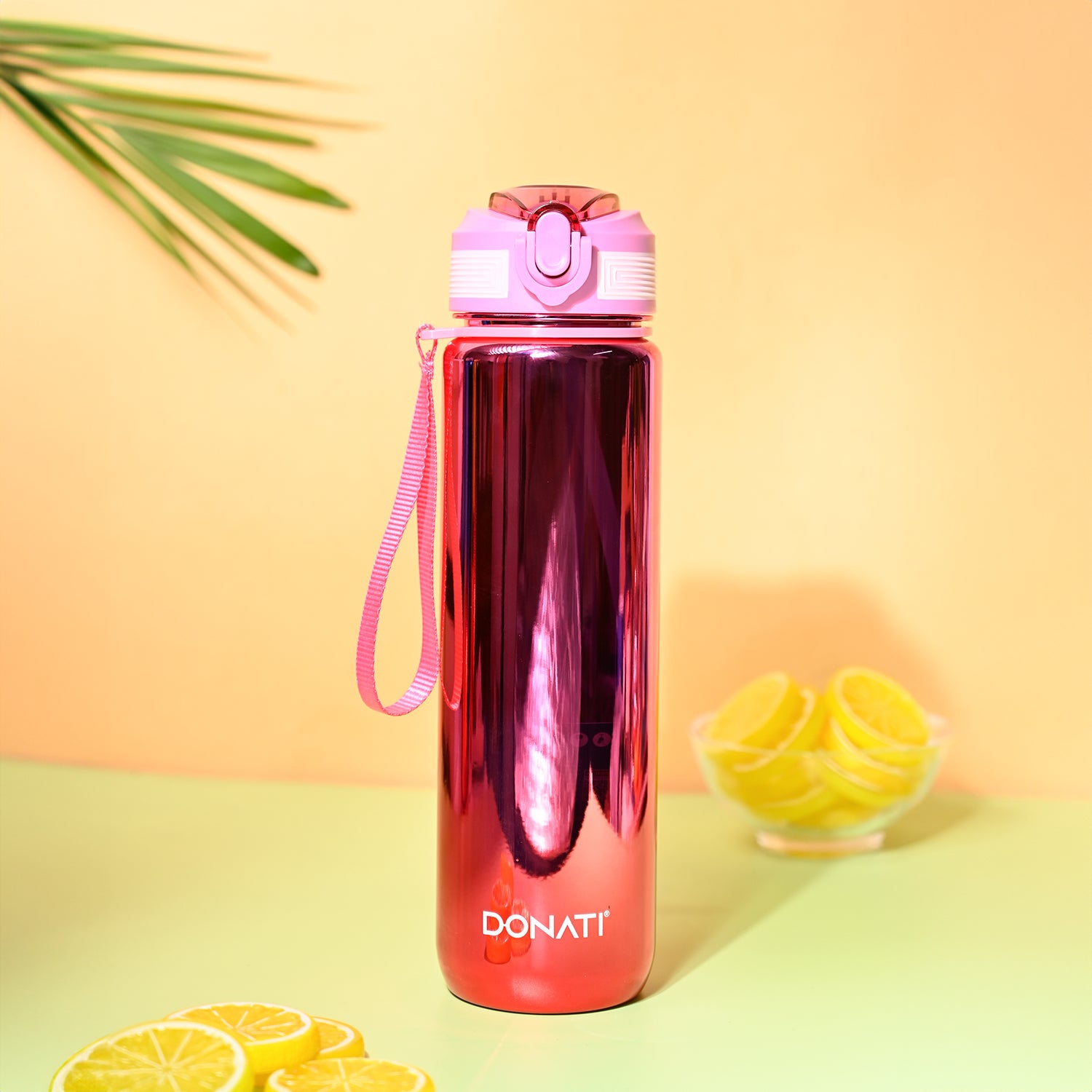 Donati Travel Bottle 1000ML - Pink Plastic Glossy Finish