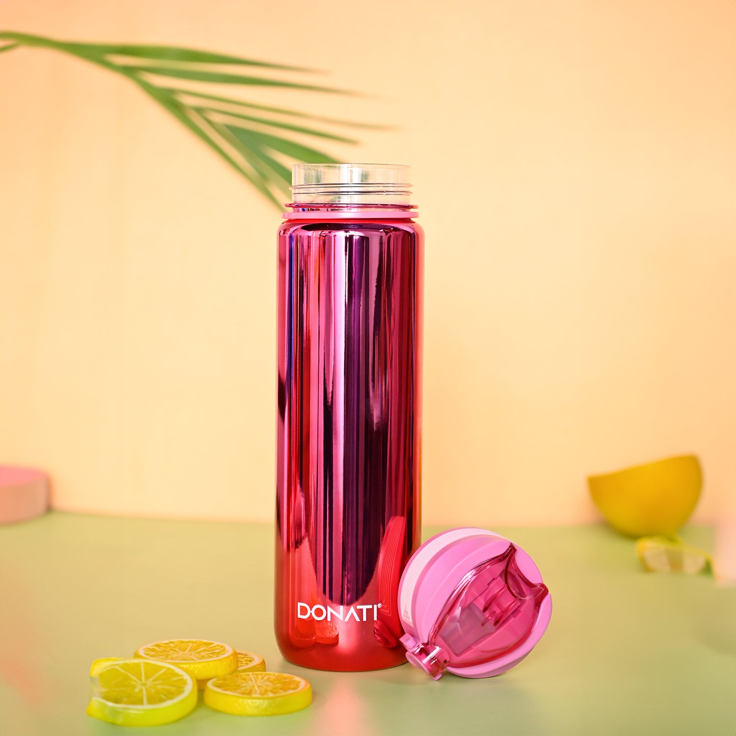 Donati Travel Bottle 1000ML - Pink Plastic Glossy Finish