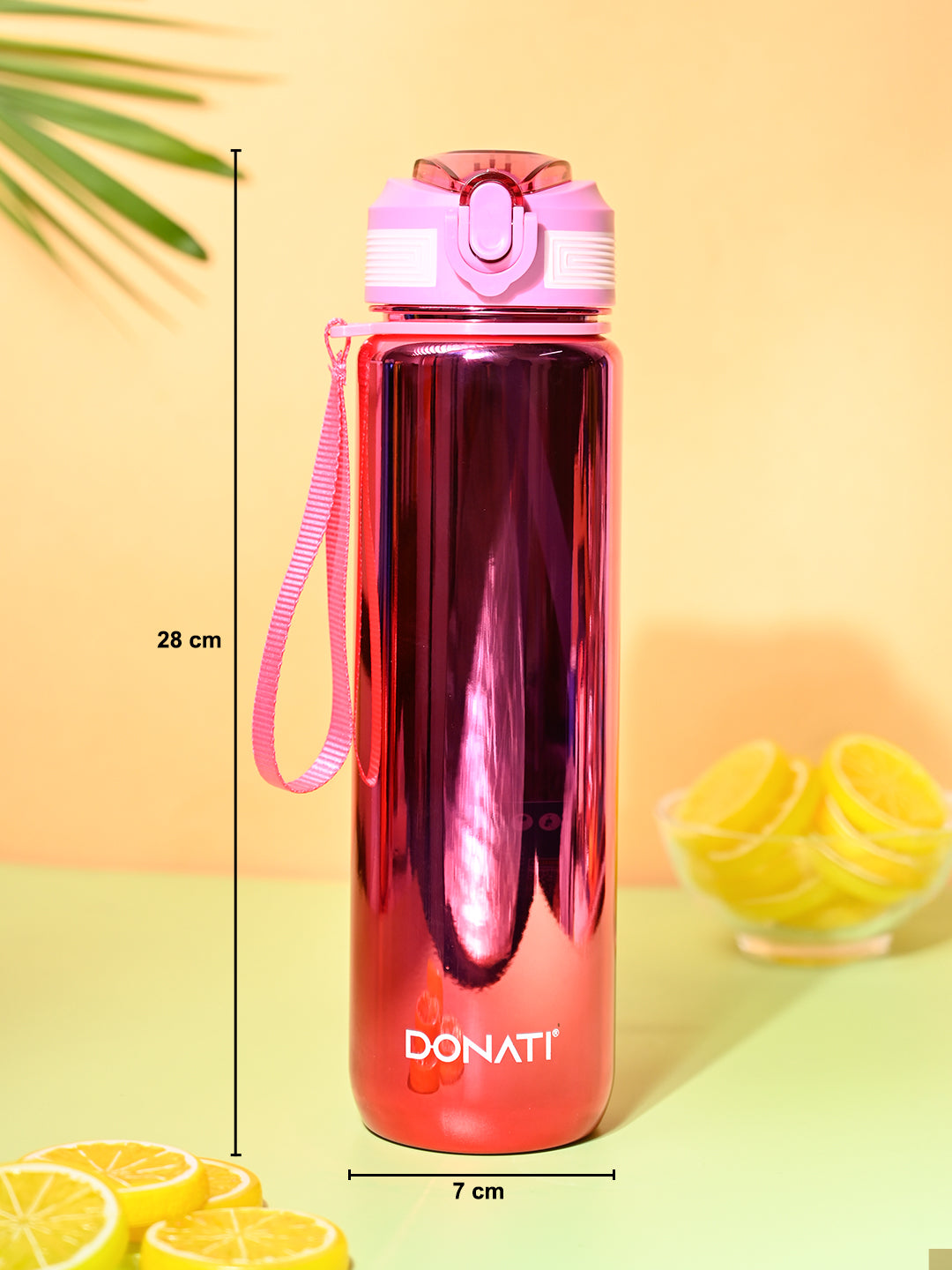 Donati Travel Bottle 1000ML - Pink Plastic Glossy Finish - MARKET99