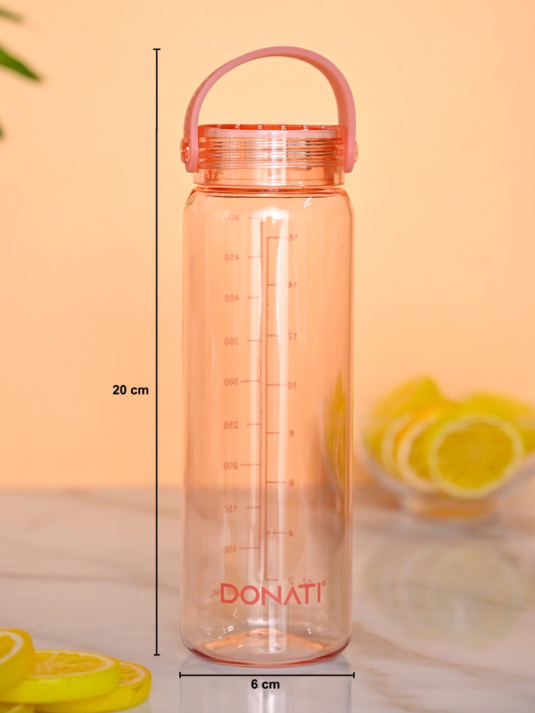 Donati Travel Bottle 530ML - Peach Plastic Glossy Finish - MARKET99