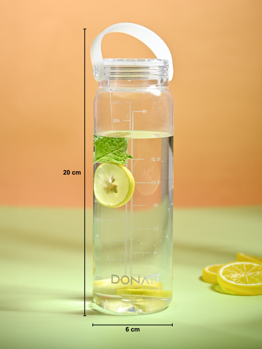 Donati Travel Bottle 530ML - White Plastic Glossy Finish - MARKET99