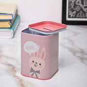 Market99 Money Bank Novelty Toys Set of 2 - Grey & Pink Tin Glossy Finish