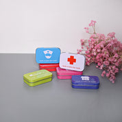 Market99 Pill Box Organizer Set of 6 - Multi Tin Glossy Finish
