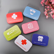 Market99 Pill Box Organizer Set of 6 - Multi Tin Glossy Finish
