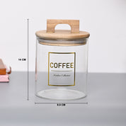VON CASA Jar Set of 3 PCS 500 ml - Transparent Glass Glossy Finish