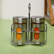 VON CASA Salt & Pepper 100ml - Silver Stainless Steel Glossy Finish