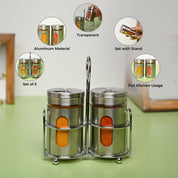 VON CASA Salt & Pepper 100ml - Silver Stainless Steel Glossy Finish