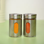 VON CASA Salt & Pepper 100ml - Silver Stainless Steel Glossy Finish