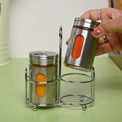 VON CASA Salt & Pepper 100ml - Silver Stainless Steel Glossy Finish