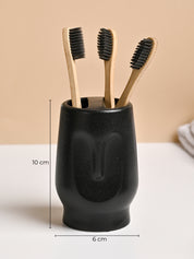 VON CASA 3Pcs Black Ceramic Bathroom Set - MARKET99