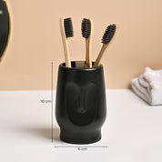 VON CASA 3Pcs Black Ceramic Bathroom Set
