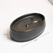 VON CASA 3Pcs Black Ceramic Bathroom Set