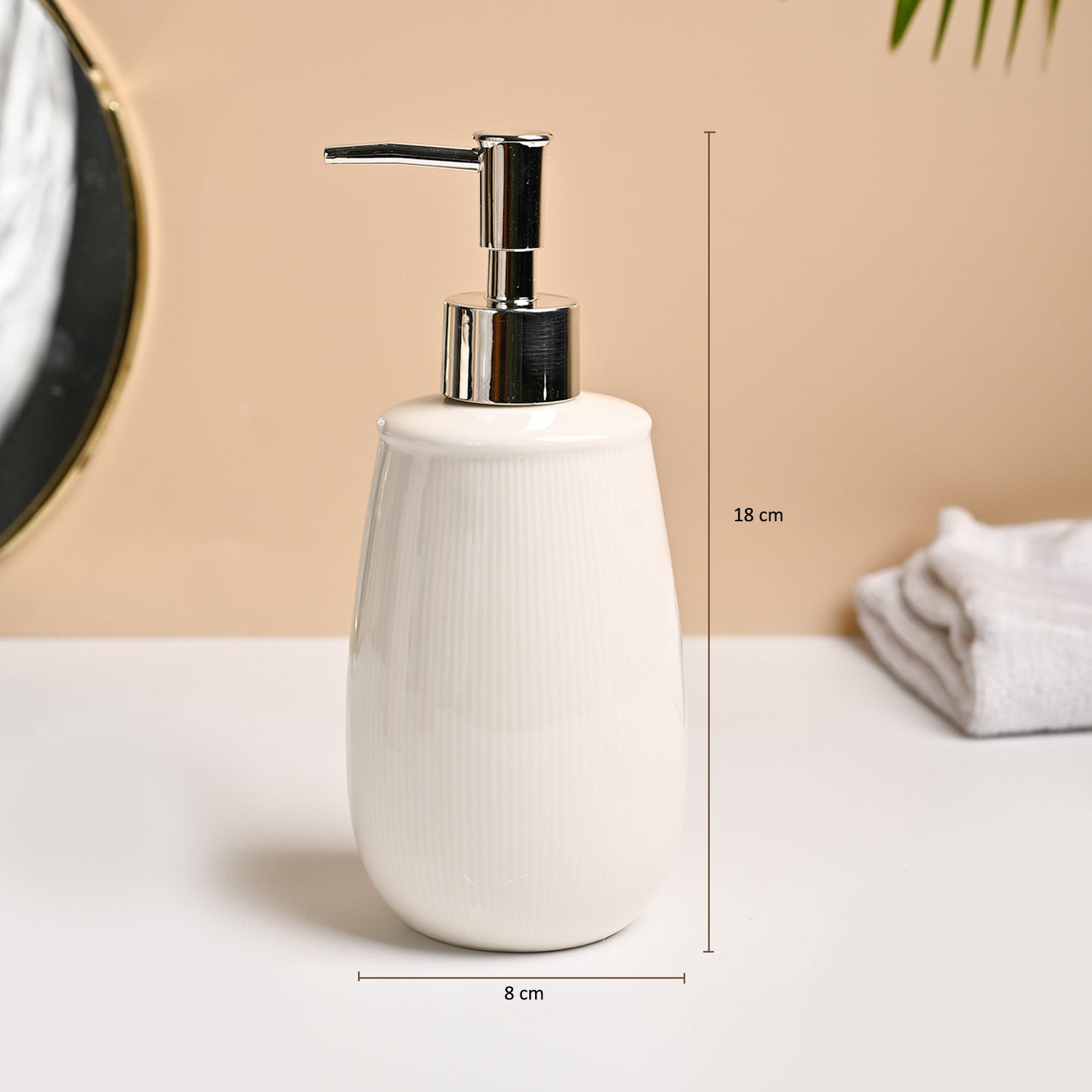 VON CASA 3Pcs White Ceramic Bathroom Set