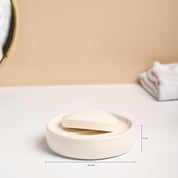 VON CASA 3Pcs White Ceramic Bathroom Set