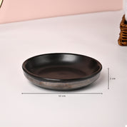 VON CASA 3Pcs Back & Gold Ceramic Bathroom Set
