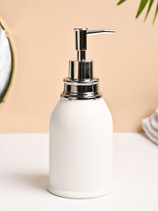 VON CASA White Ceramic Soap Dispenser - 480ml - MARKET99