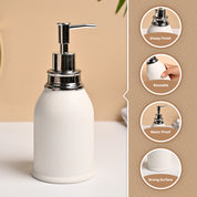 VON CASA White Ceramic Soap Dispenser - 480ml
