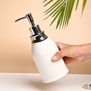 VON CASA White Ceramic Soap Dispenser - 480ml