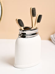 VON CASA White Ceramic Toothbrush Holder - MARKET99