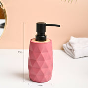 VON CASA Pink Plastic Soap Dispenser - 250ml