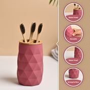 VON CASA Pink Toothbrush Holder
