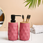 VON CASA 2Pcs Plastic Bathroom Set