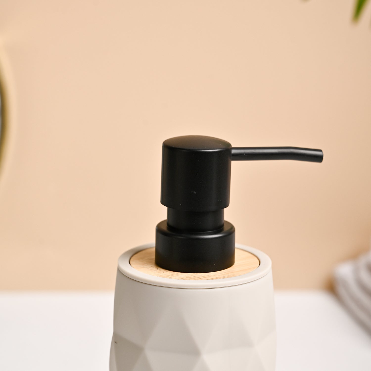 VON CASA Grey Plastic Soap Dispenser - 250ml