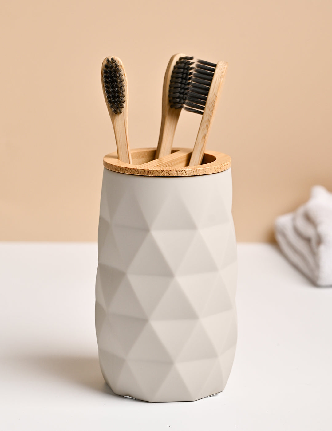 VON CASA Grey toothbrush Holder - MARKET99