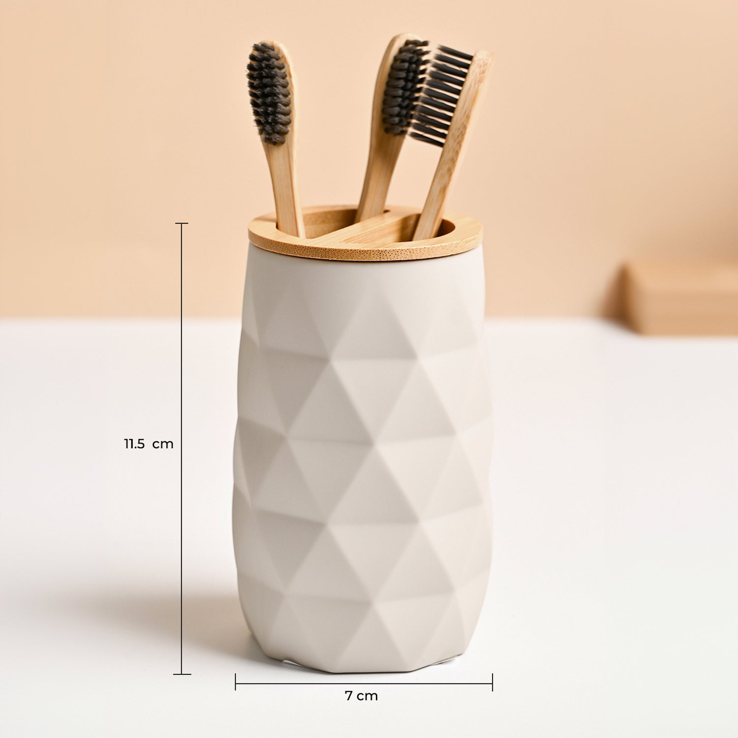 VON CASA Grey toothbrush Holder