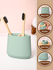 VON CASA Green Polyresin Toothbrush Holder - MARKET99