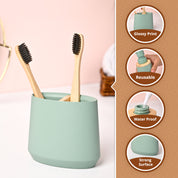 VON CASA Green Polyresin Toothbrush Holder