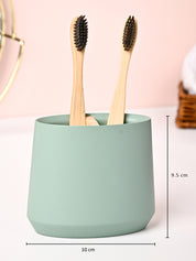 VON CASA Green Polyresin Toothbrush Holder - MARKET99