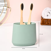 VON CASA Green Polyresin Toothbrush Holder