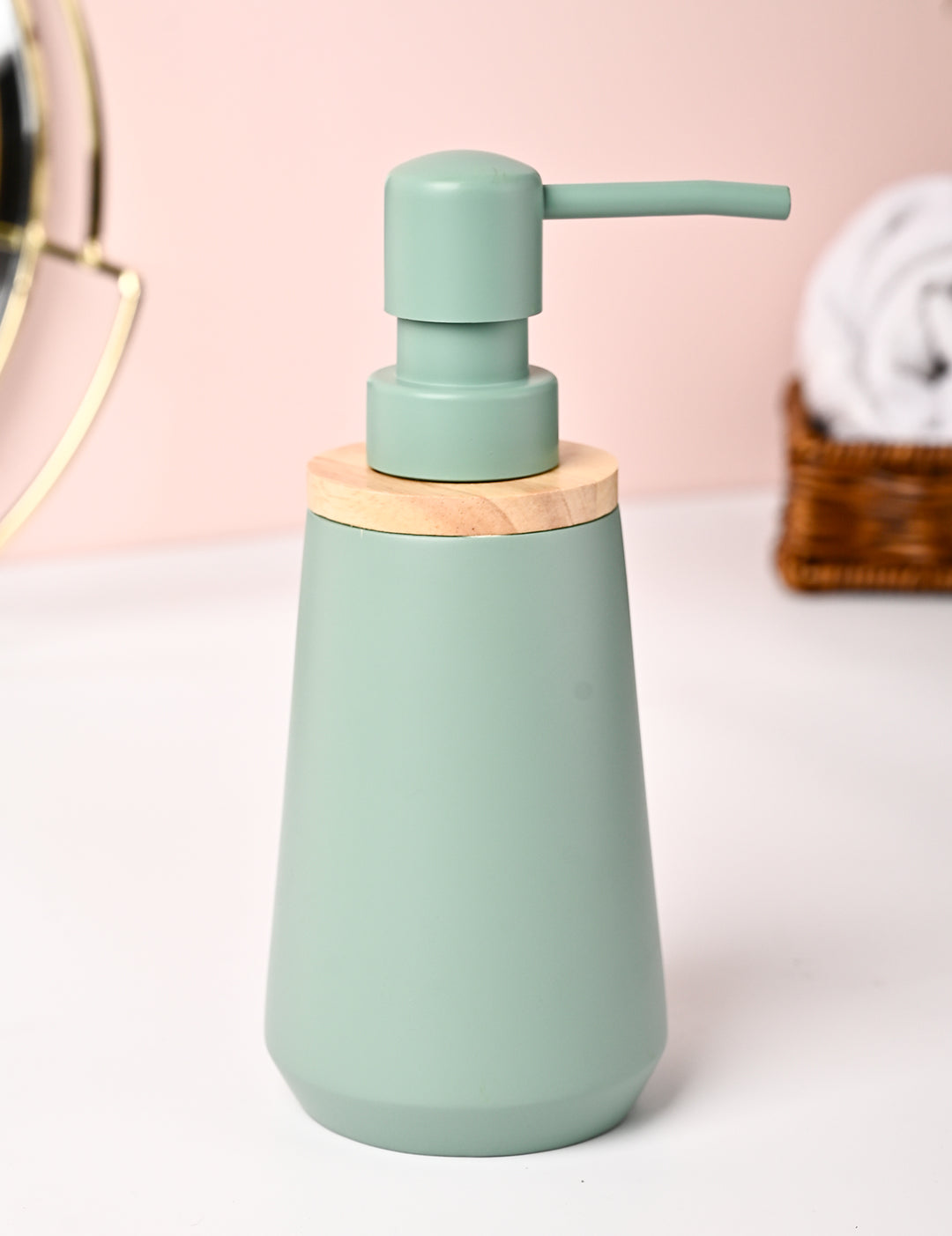 VON CASA Green Polyresin Soap Dispenser - 180ml - MARKET99