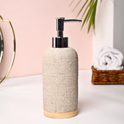 VON CASA Off-White Polyresin Soap Dispenser - 310ml