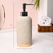 VON CASA Off-White Polyresin Soap Dispenser - 310ml