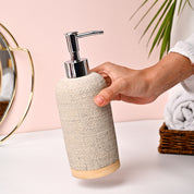 VON CASA Off-White Polyresin Soap Dispenser - 310ml