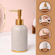 VON CASA Off-White Polyresin Soap Dispenser - 212ml