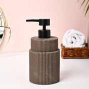 VON CASA Brown Polyresin Soap Dispenser - 410ml