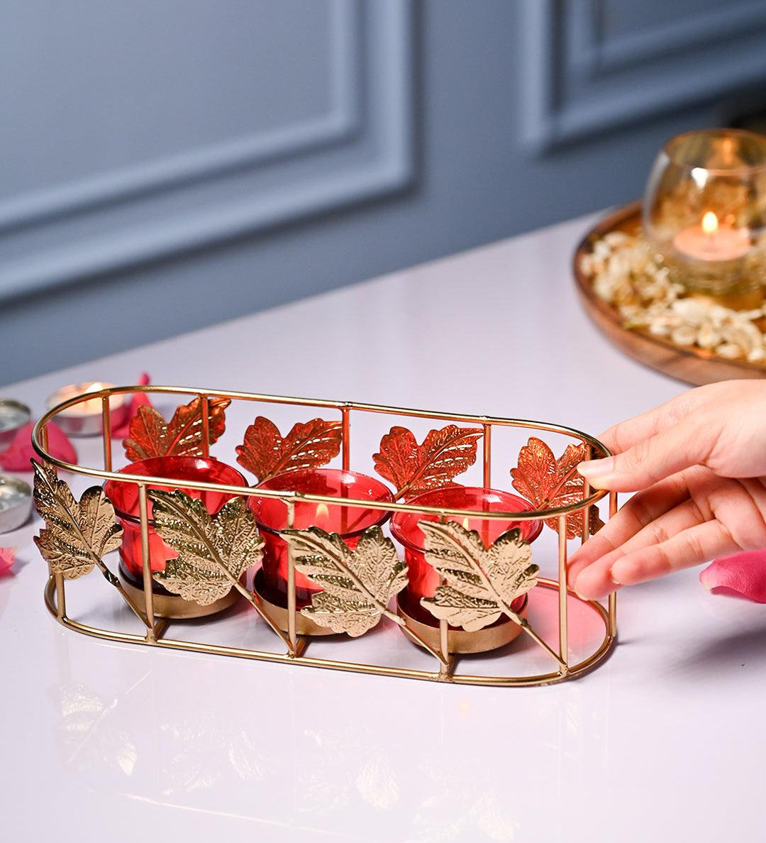 VON CASA 3 Votive Stand With Holder - MARKET99