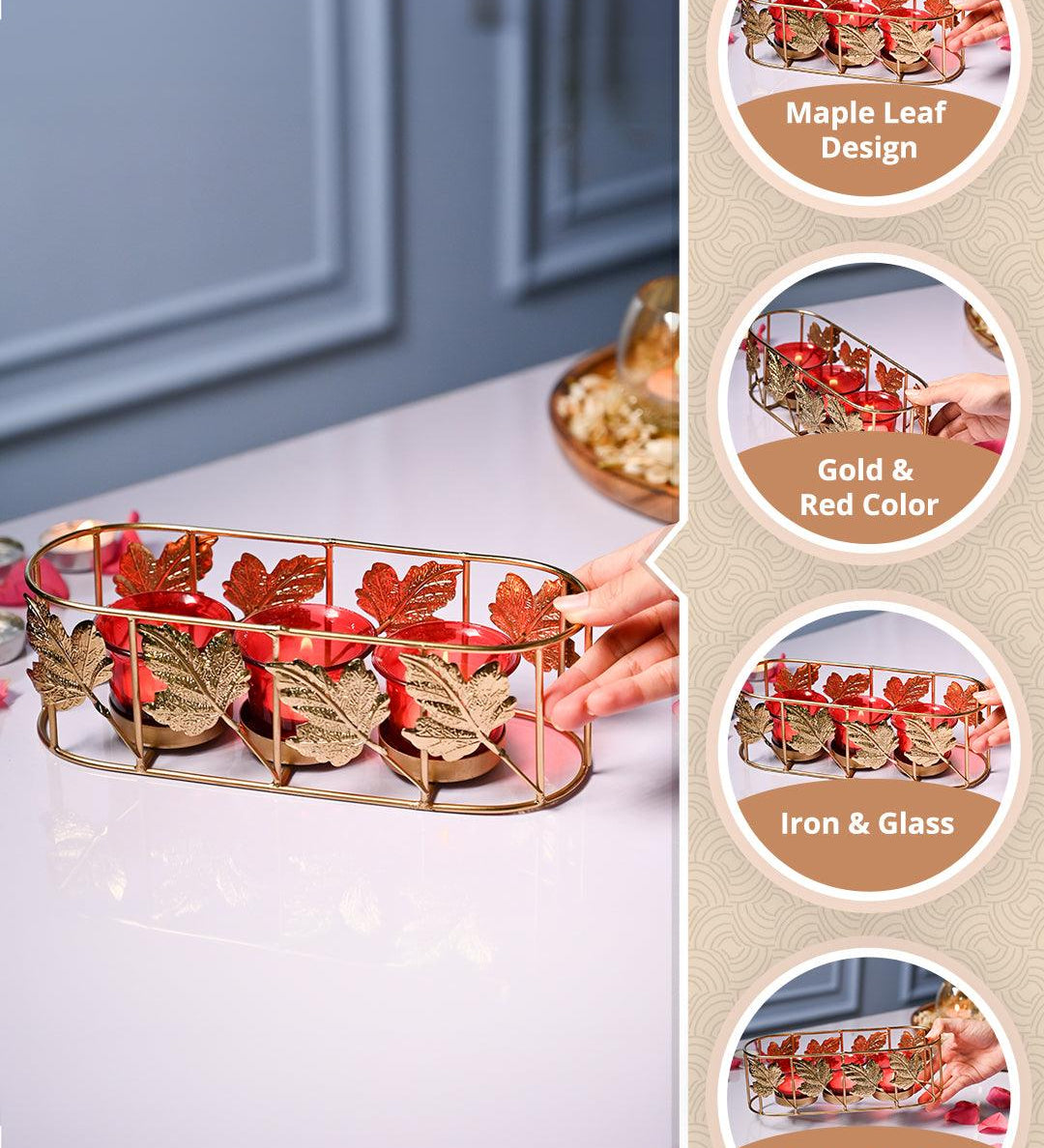 VON CASA 3 Votive Stand With Holder - MARKET99