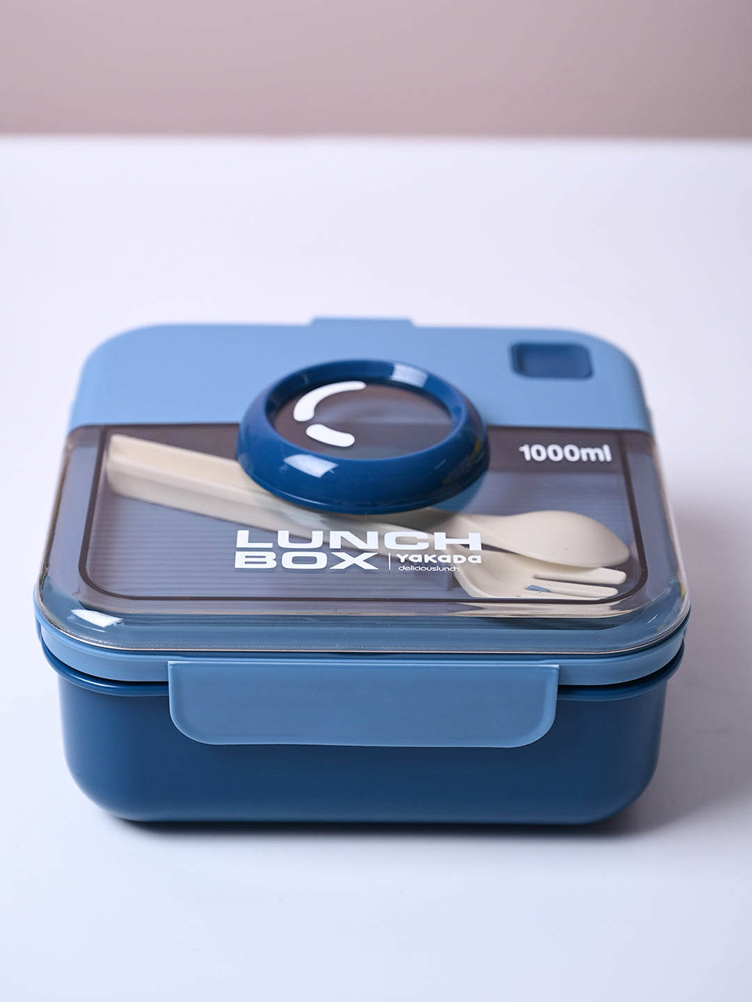 Cool Blue Lunch Set: 1 Spoon, 1 Fork & 1 Box - MARKET99