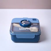 Cool Blue Lunch Set: 1 Spoon, 1 Fork & 1 Box