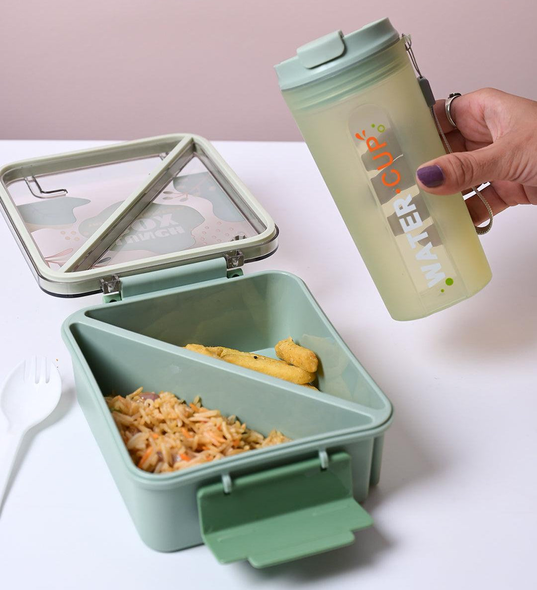 Mint Green Lunch Box Set - Fresh and Invigorating - MARKET99