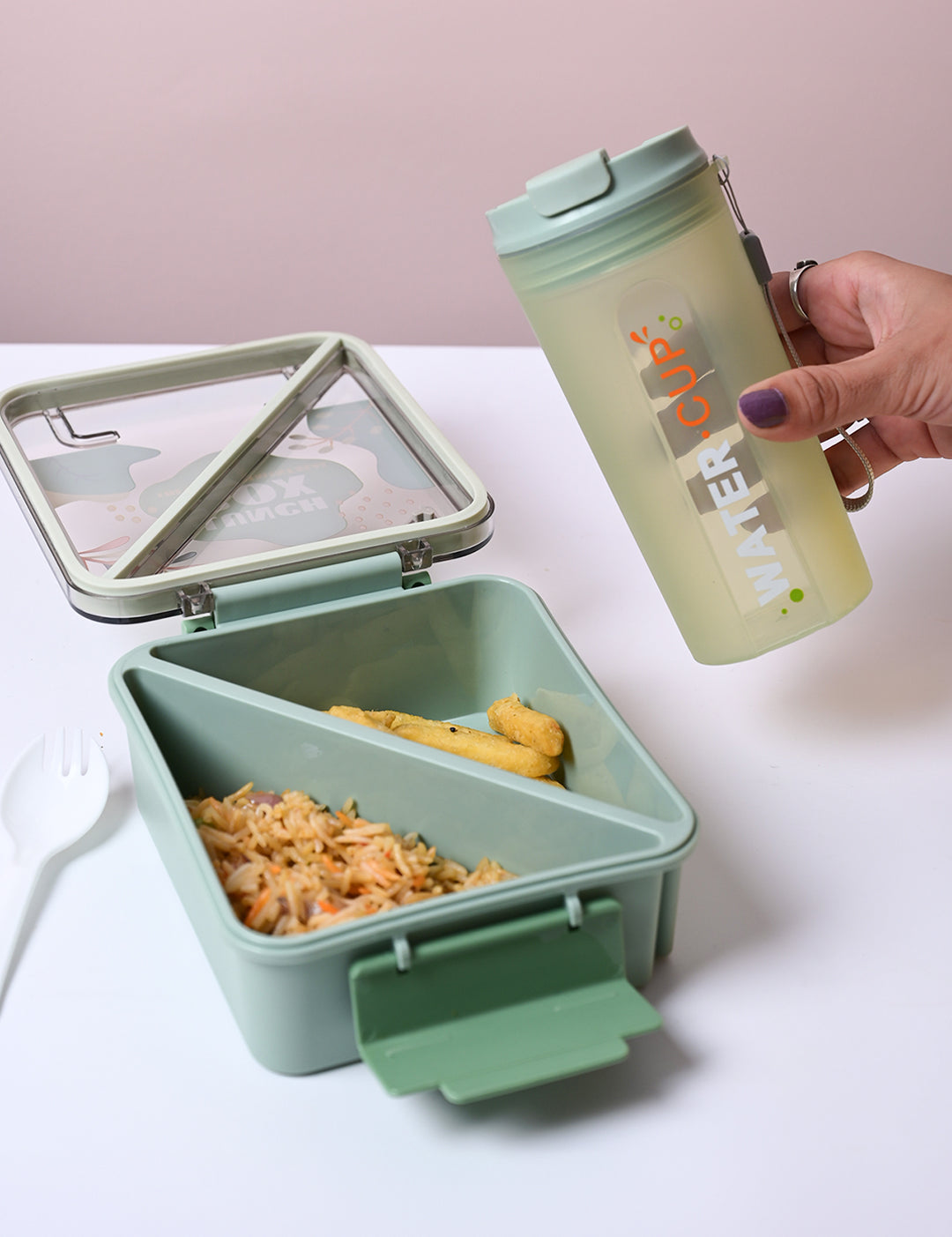 Mint Green Lunch Box Set - Fresh and Invigorating - MARKET99