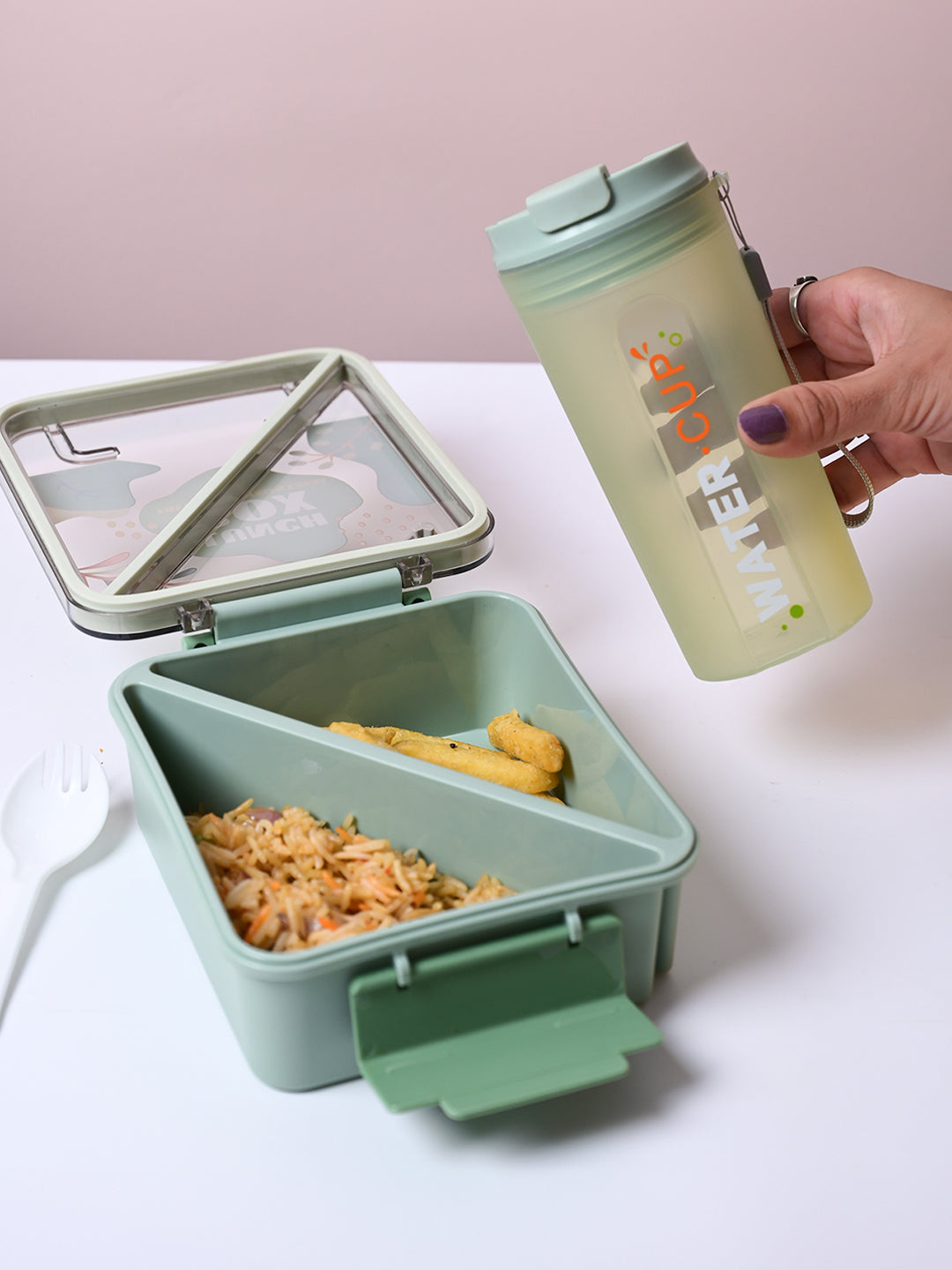 Mint Green Lunch Box Set - Fresh and Invigorating - MARKET99