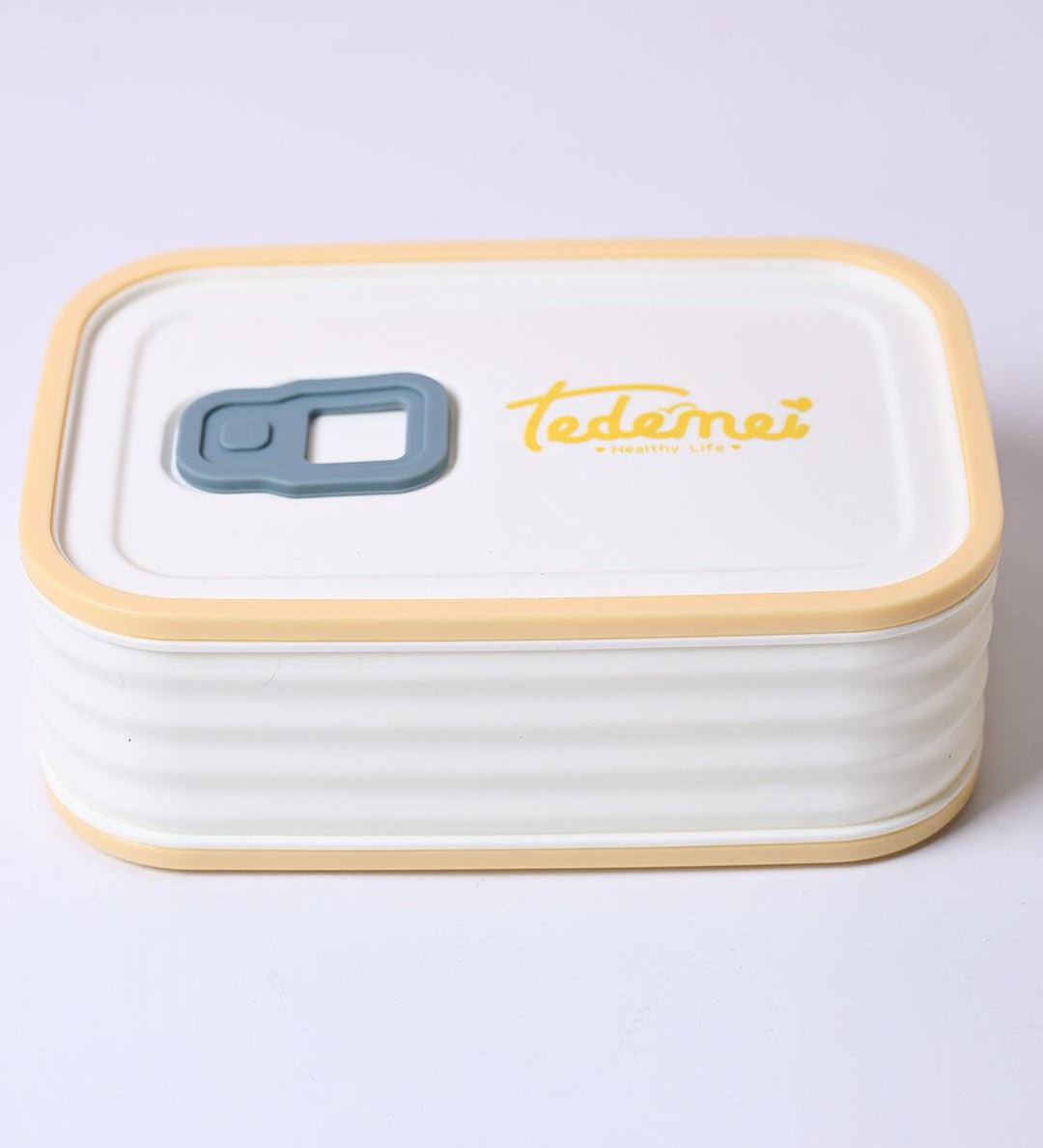 Cream Rectangle Lunch Box - 580 ML - MARKET99
